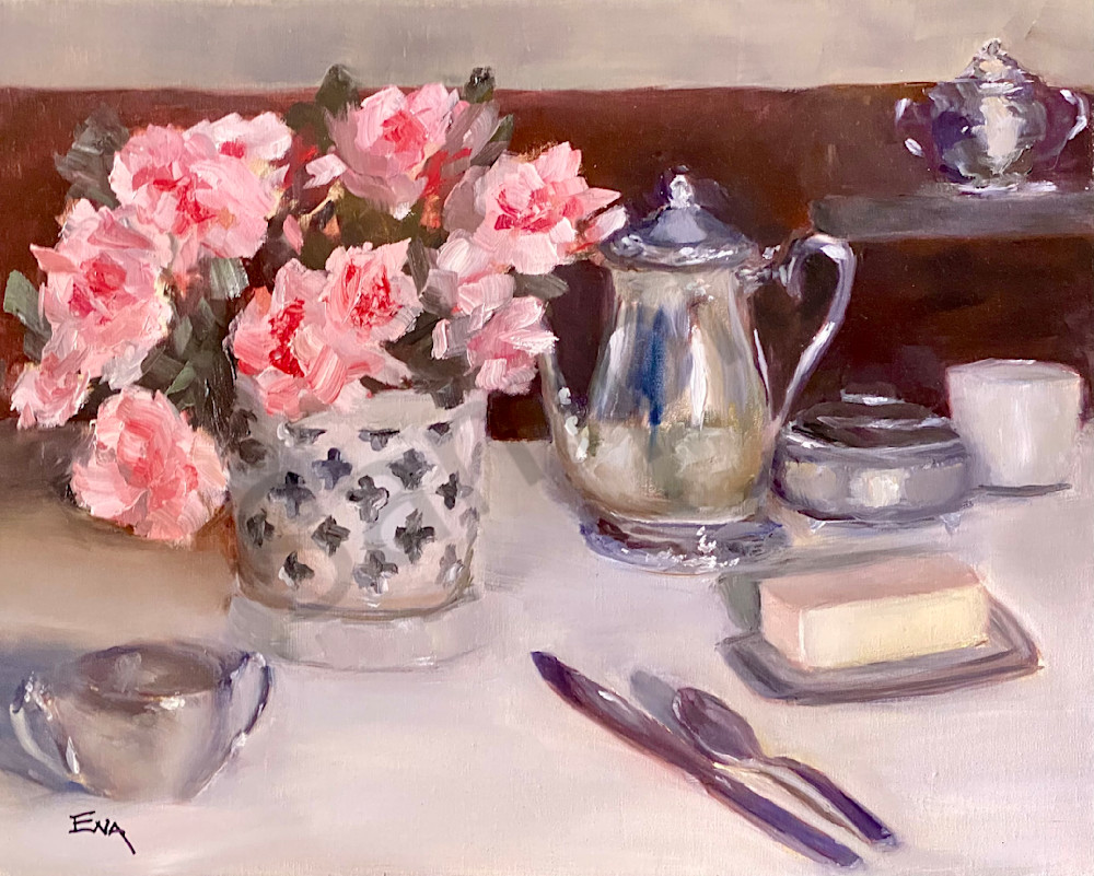 Pink Azaleas  Art | Ena M Raquer