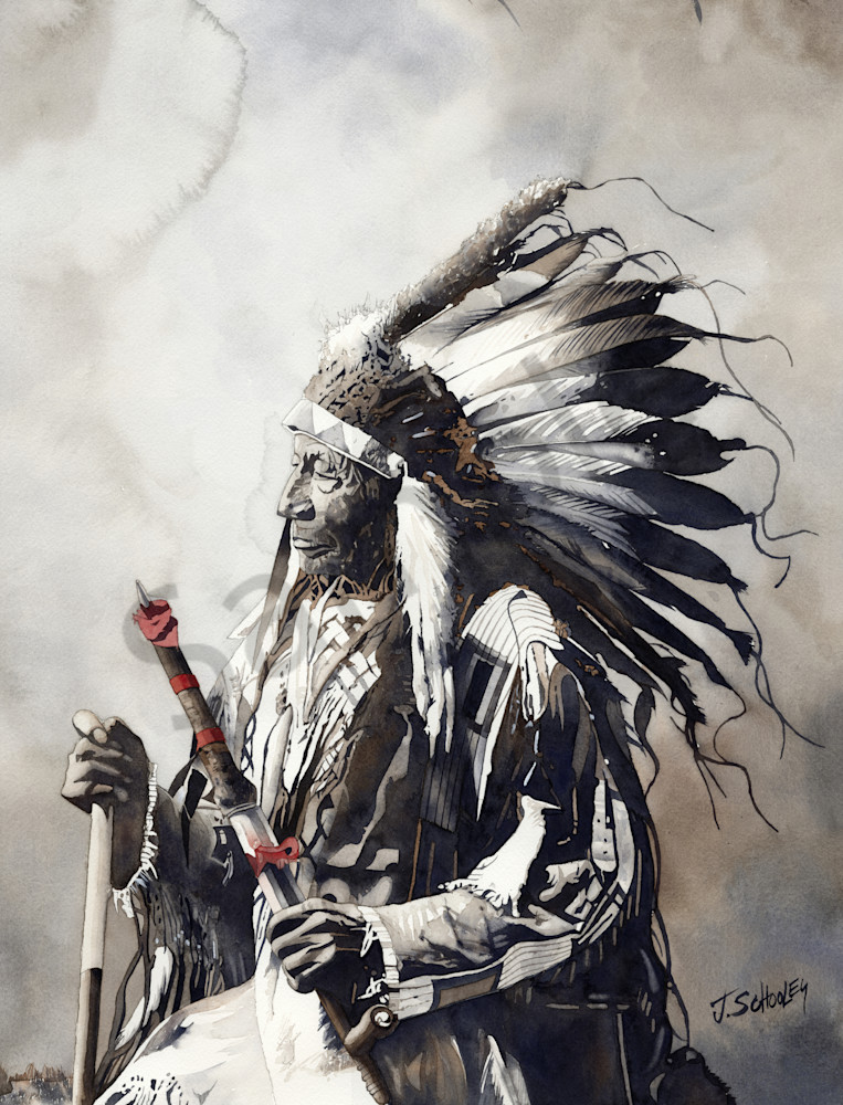 Chief Blue Horse  Art | Schooley Artworks