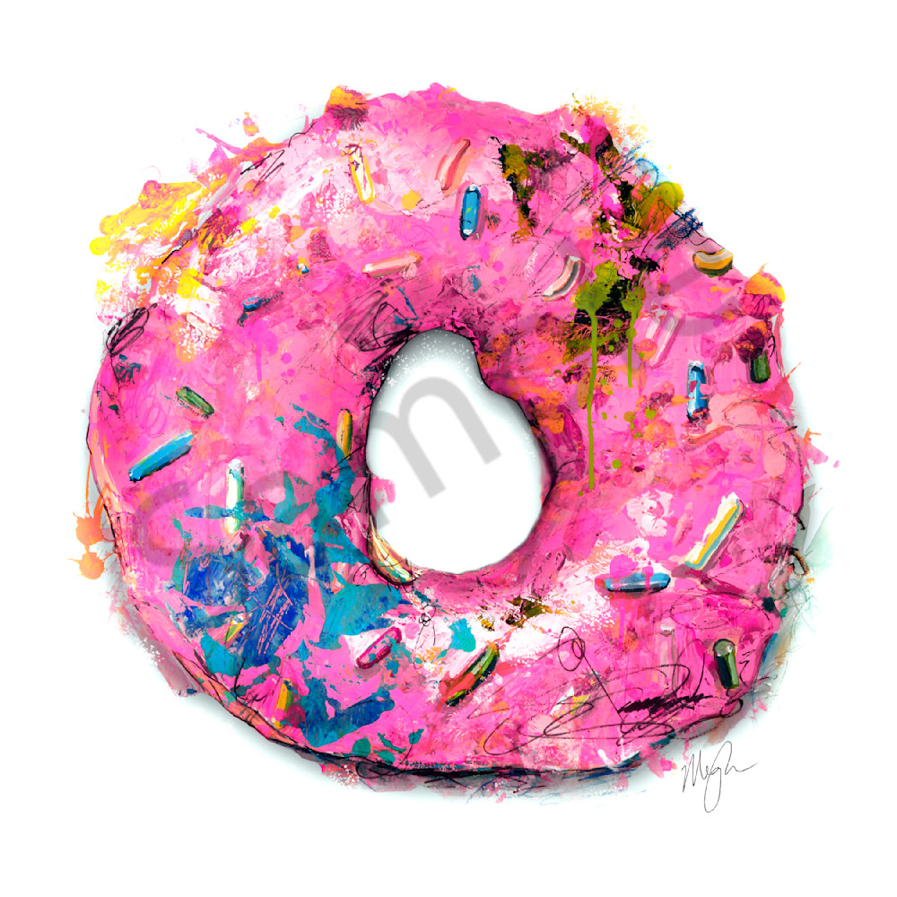 Pink Donut Prints by KC Artist Megh Knappenberger