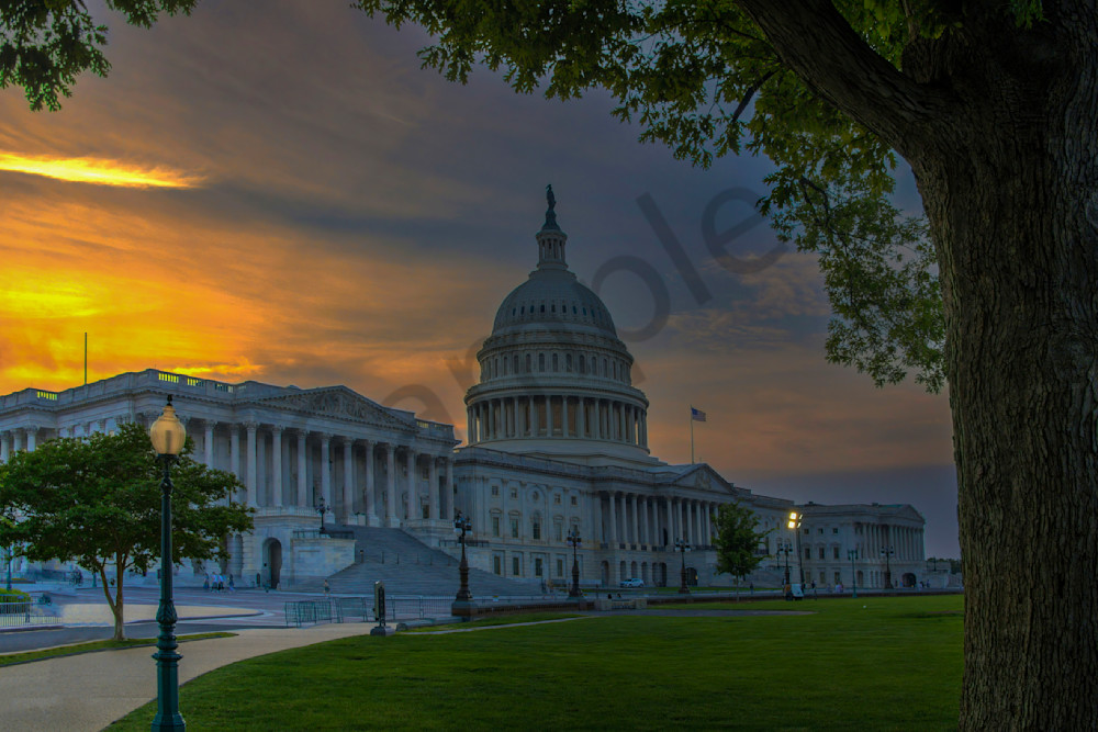 US Capitol at Sunset