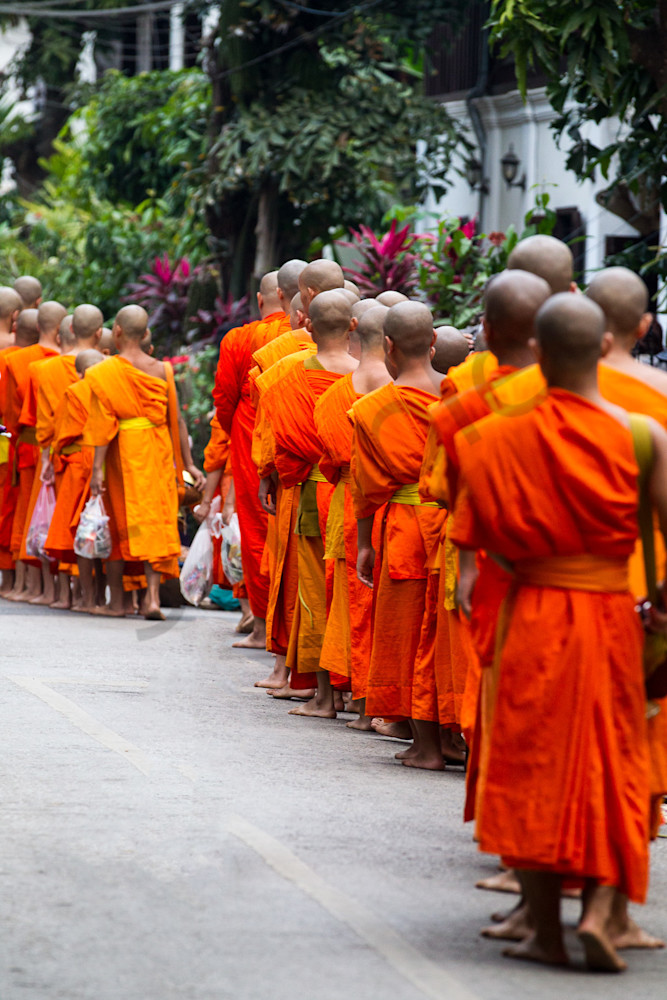 Monk Procession, Laos