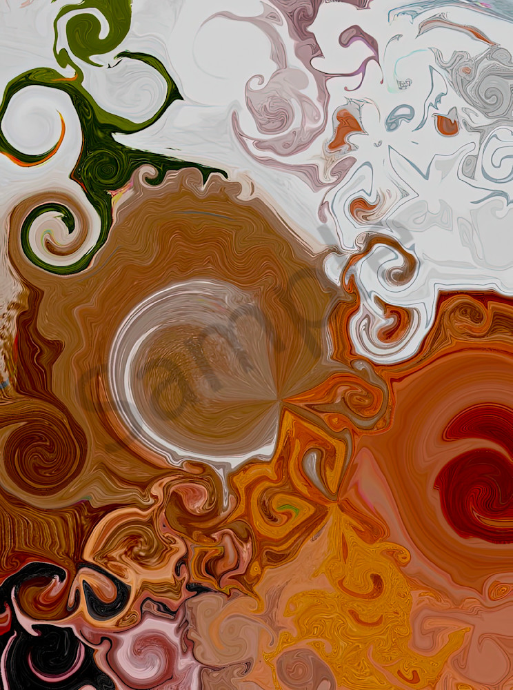 Ab Brown Swirls 4x Art | Carolyn Allen