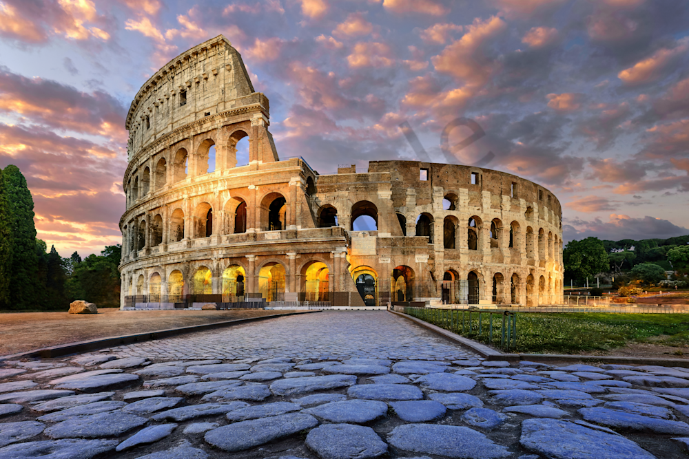 Art Print Rome Italy Roman Colosseum