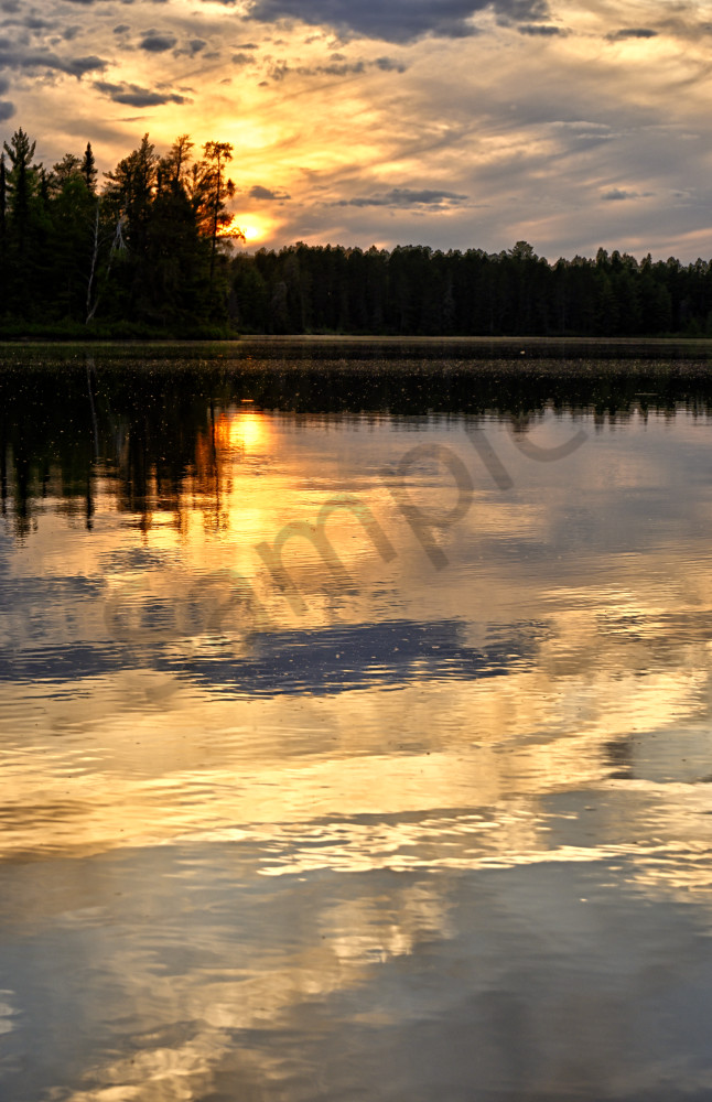 Sunset Reflections On Johnson Lake Art | LHR Images