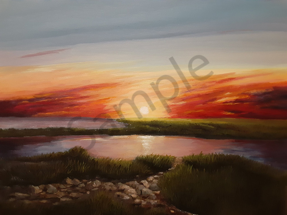 Marshland Sunset Art | Cincy Artwork