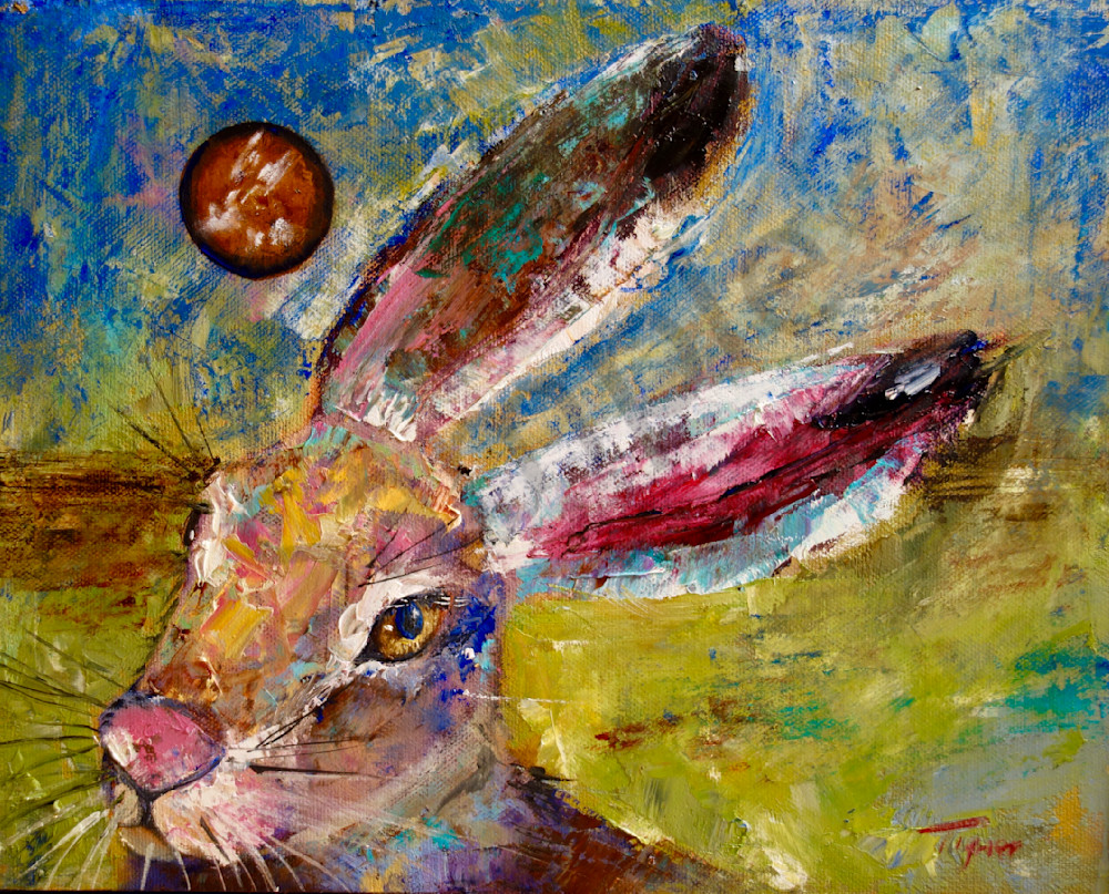 Hare And The Moon Art | Amy Tigner Art