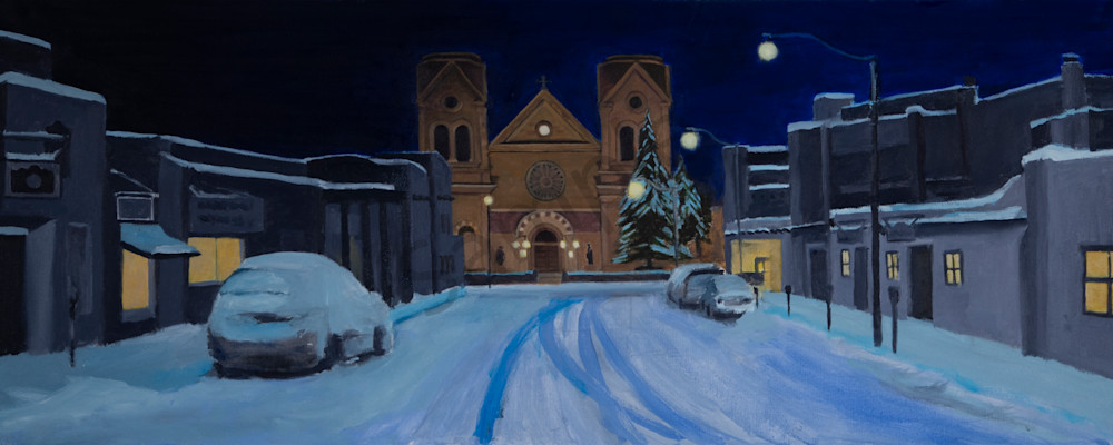 Basilica In The Snow Art | Tony Allegretti Art