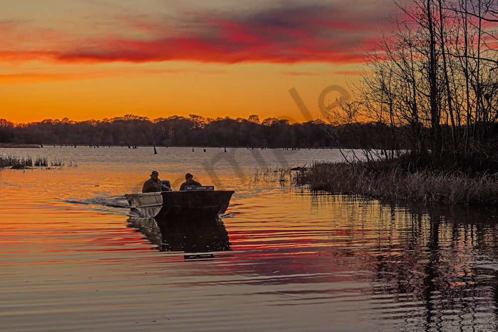 Sunset Fishermen at Reelfoot