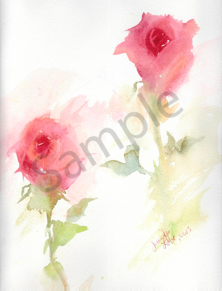 Double Roses Prints