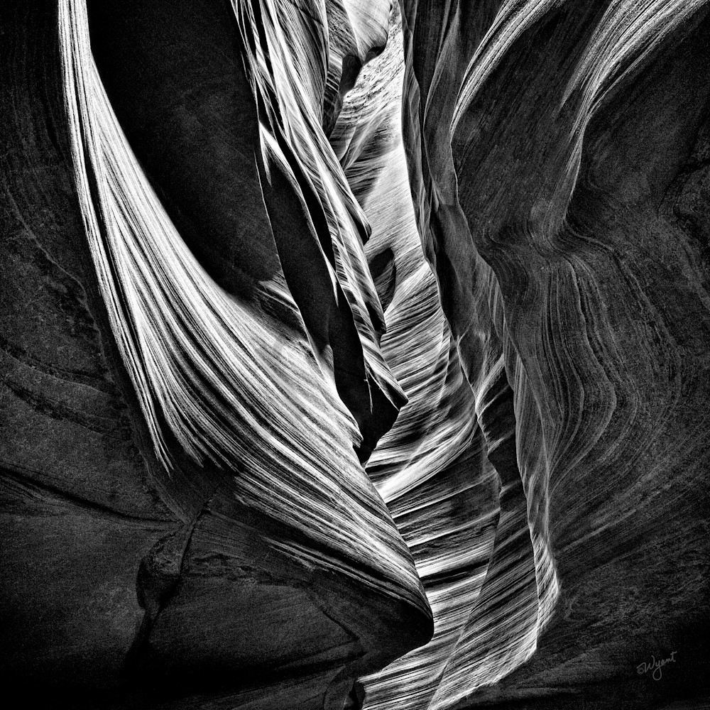 Antelope Canyon Black and White Photographic Art