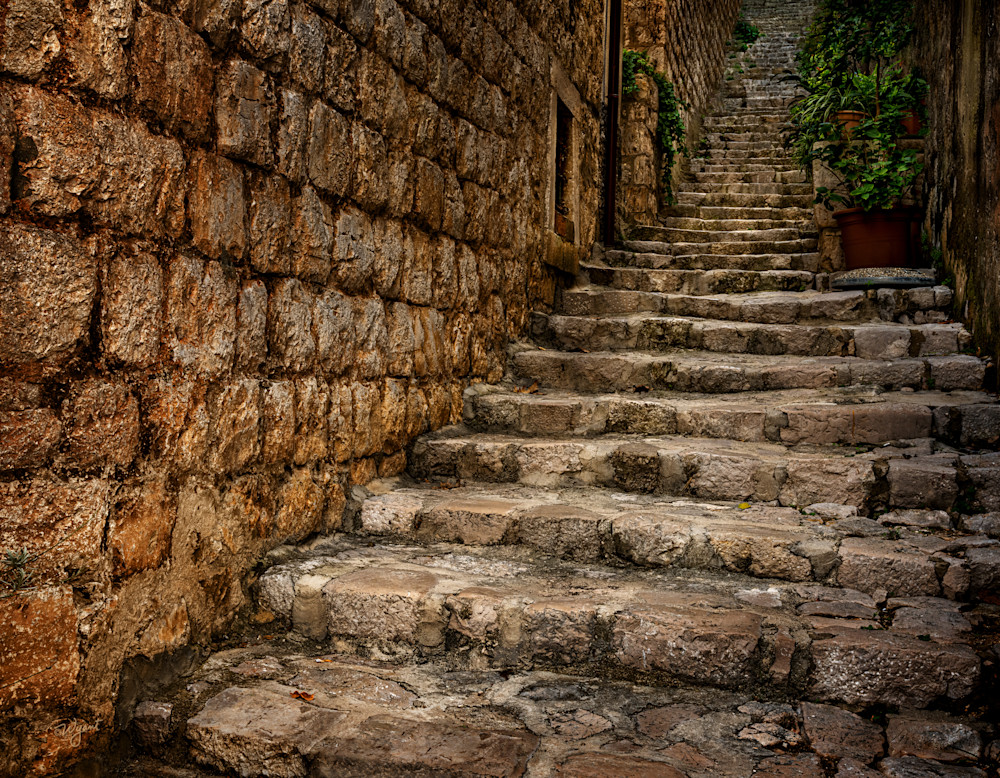 Ancient Steps built by Romans in Croatia