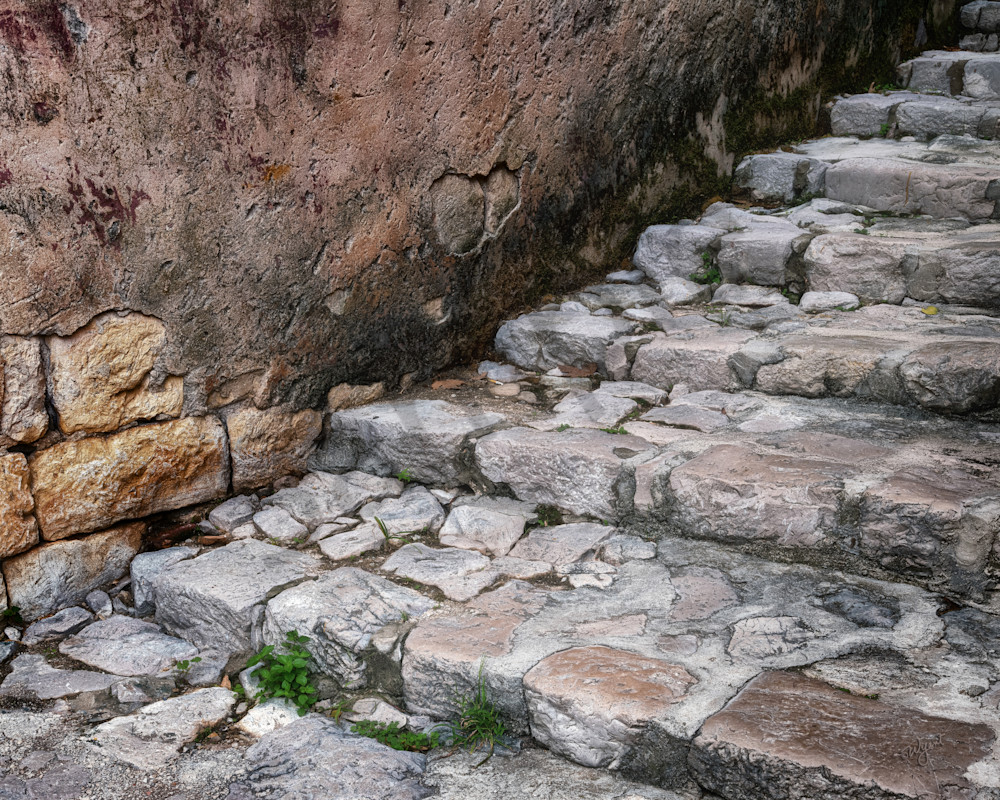 Ancient stone steps of Croatia