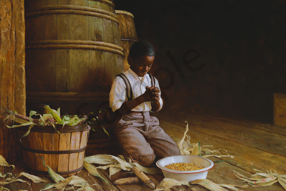 George Washington Carver Prays in the Loft