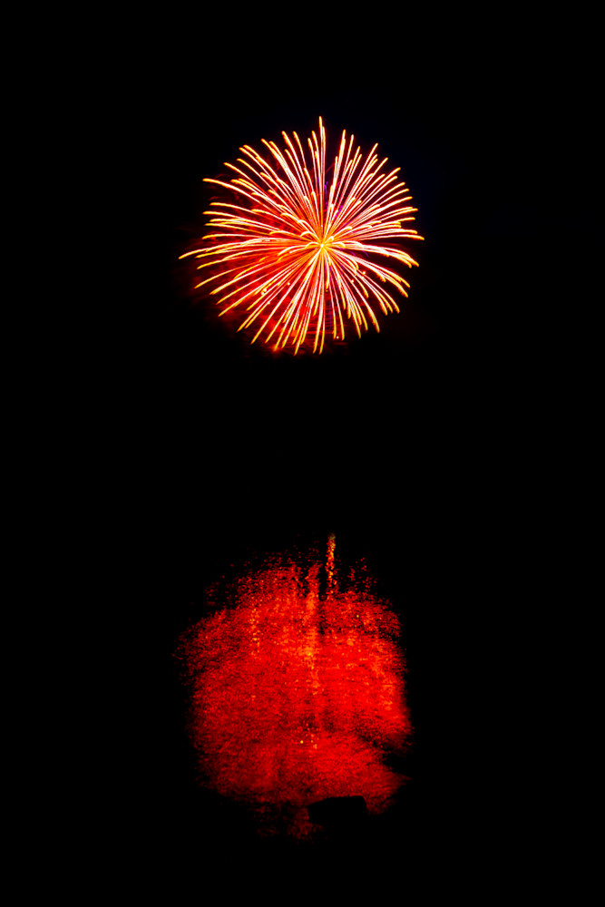 Fireworks over Smithville Lake