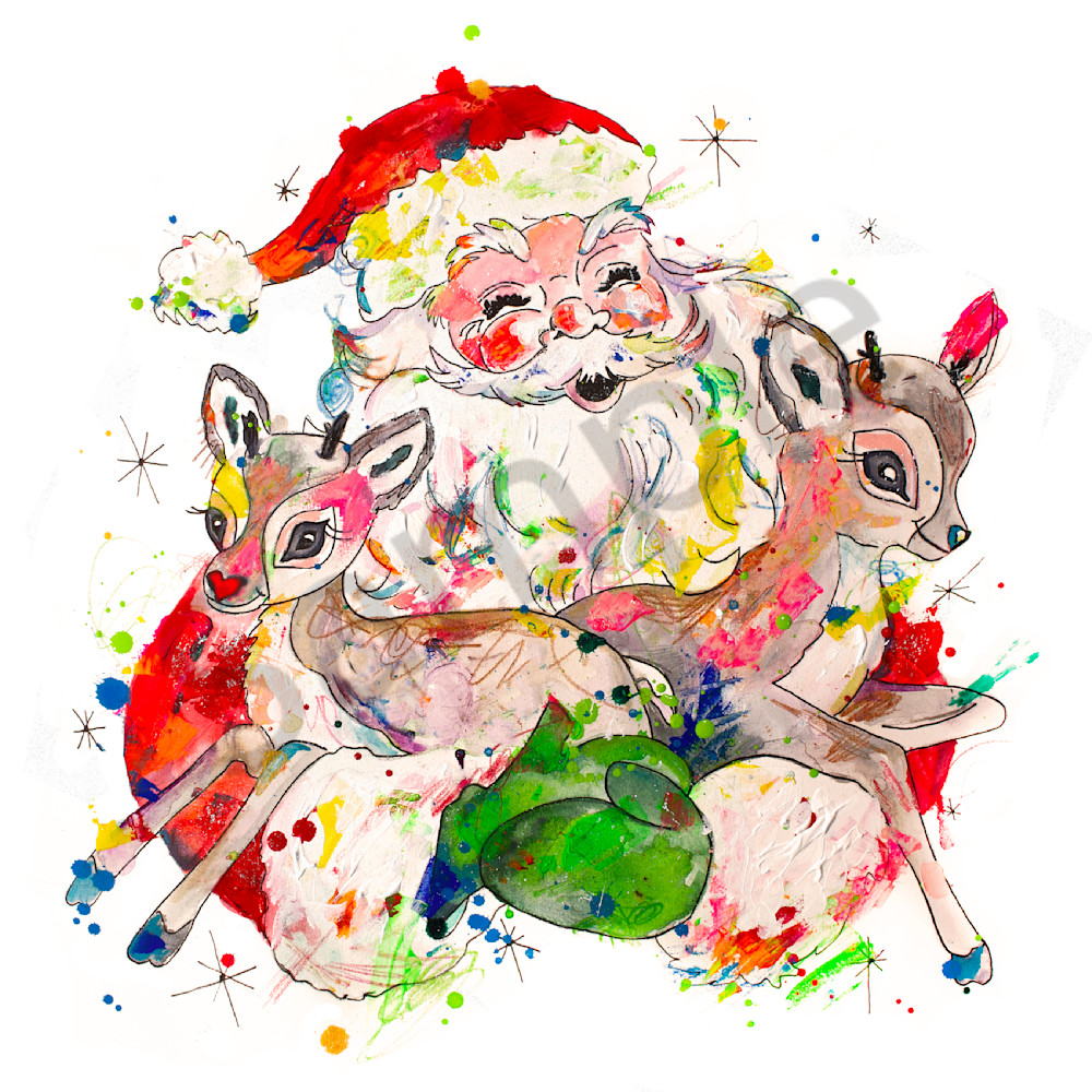 Nostalgic Santa Art Prints + Gifts 