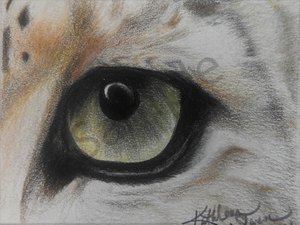 Snow Leopard Eye Art | Kathleen Slaven Art
