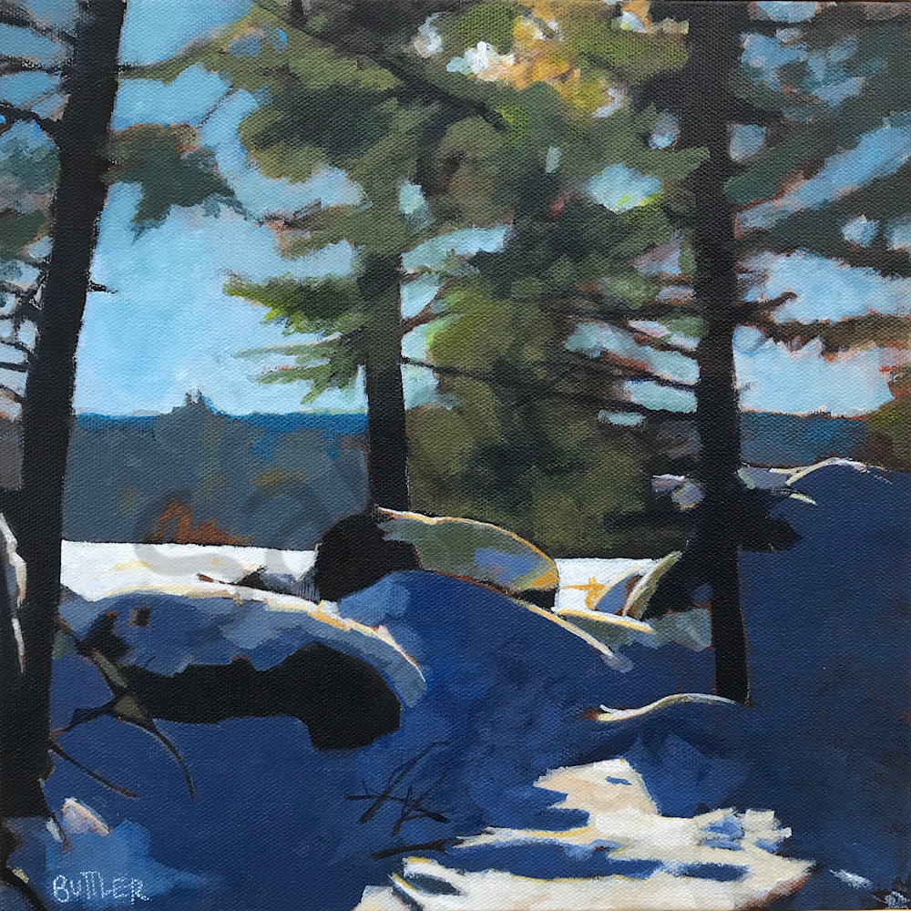 Winter Afternoon Snowshoe 2 Art | Elizabeth Buttler