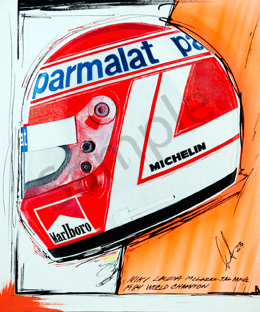 Niki Lauda 1984 - Helmet Print
