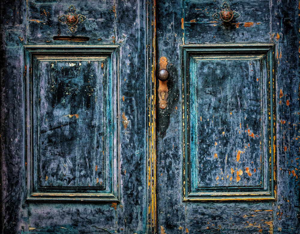 Whispers of Time: The Ancient Blue Door