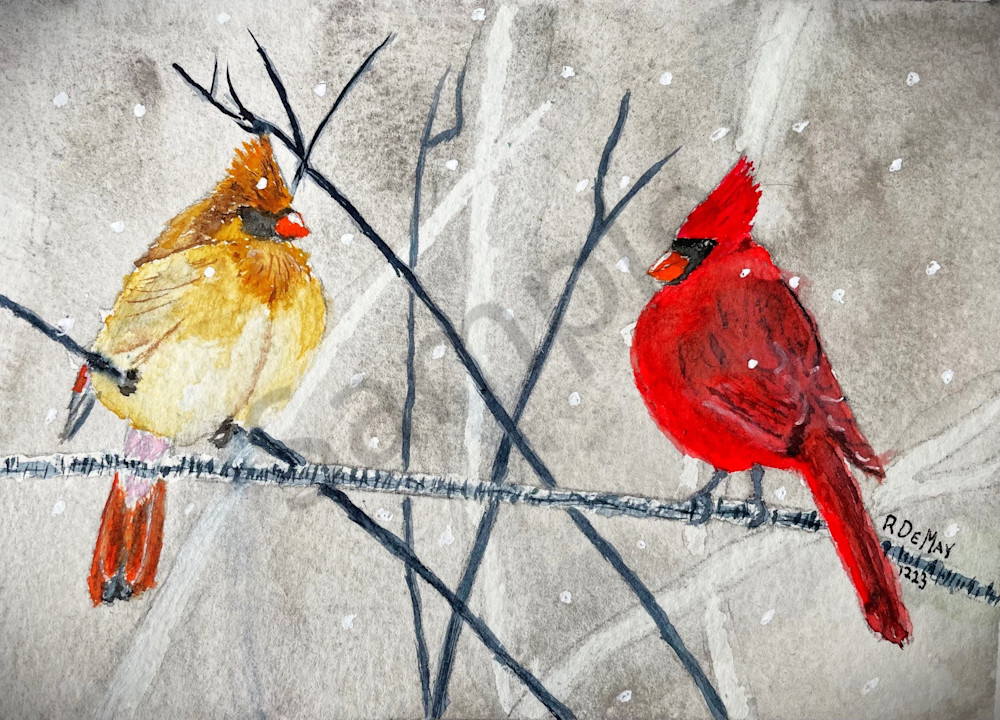 Mr Mrs Cardinal2 Art | De May Studios, LLC