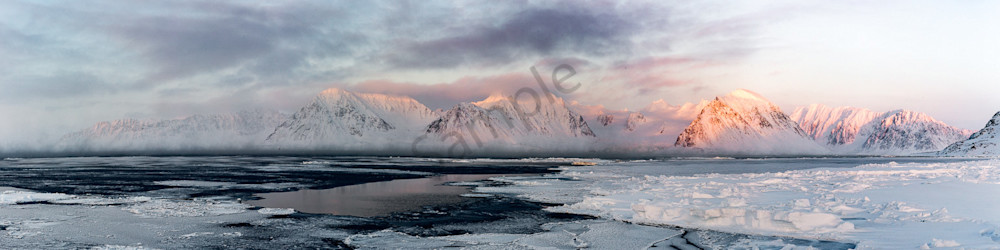 Evening Mountains of Svalbard
