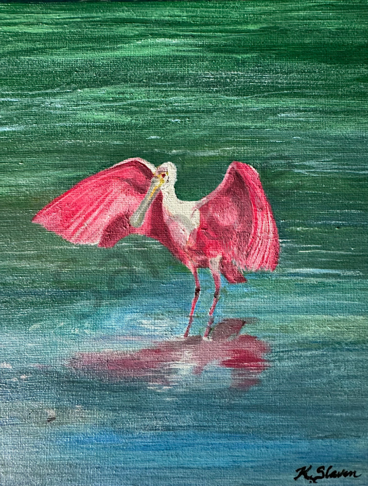 Spoonbill Lrgest Art | Kathleen Slaven Art