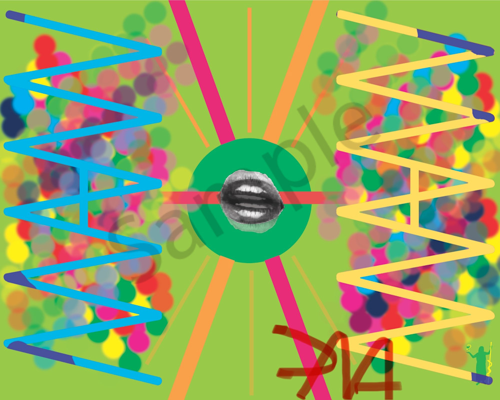 Mann Mouth Green Art | MANN uP Art