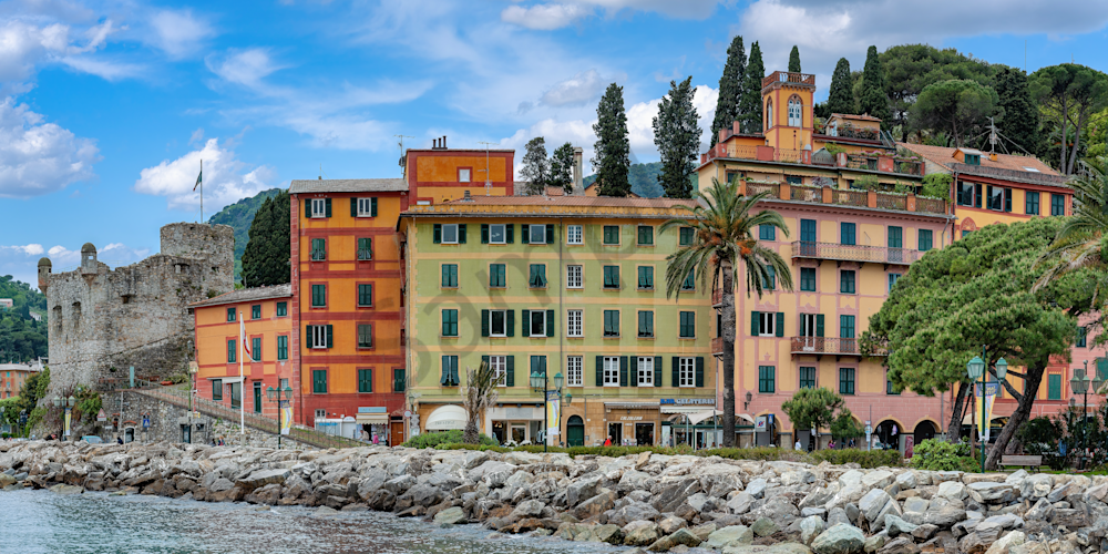 Art Print Santa Margherita Italy Coastal Fort