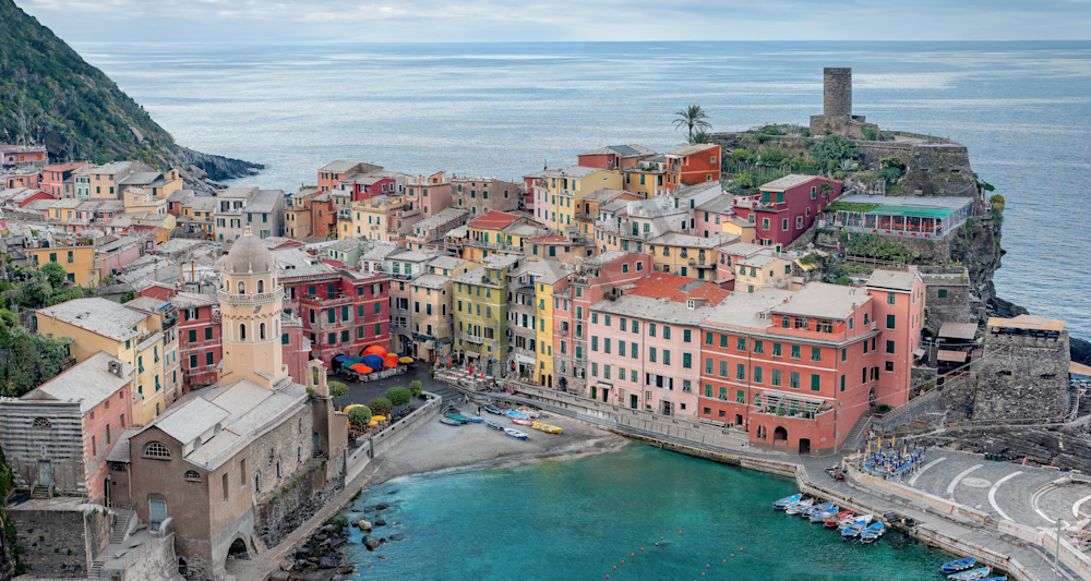 Art Print Vernazza Cinque Terre Italy Coastal Paradise