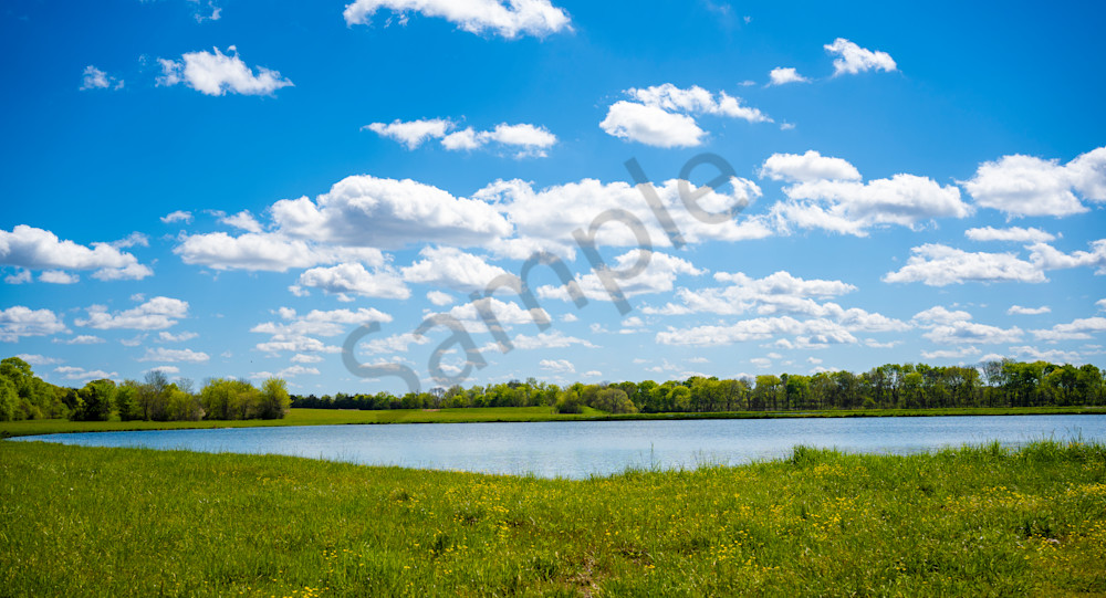 Puffy Skies Over Tranquil Waters Photography Art | Bama Price Photography