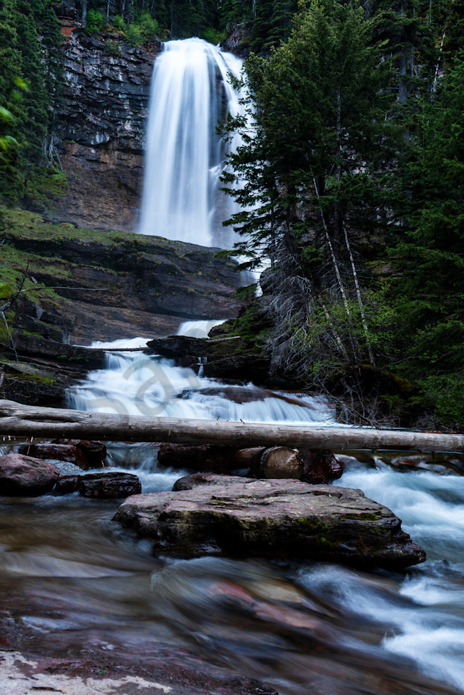 Virginia Falls Cascade - Tiered Beauty Print, Glacier National Park | bamaprice.com