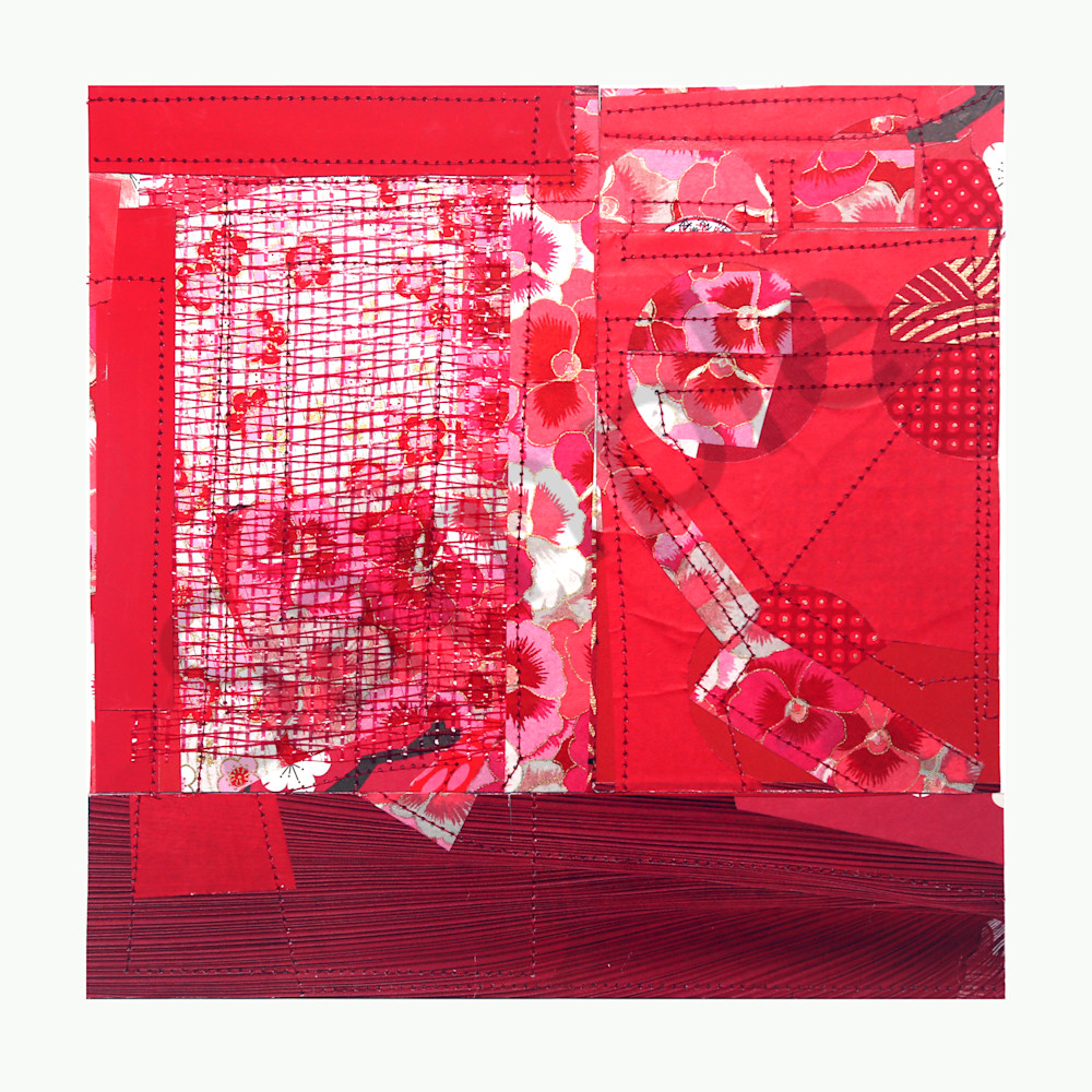 831 Crimson Garden Copy Art | Courtney Miller Bellairs Artist