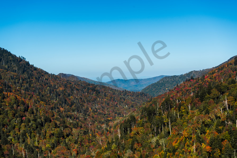 Appalachian Tapestry - Layered Fall Valley in the Smokies Print | www.bamaprice.com