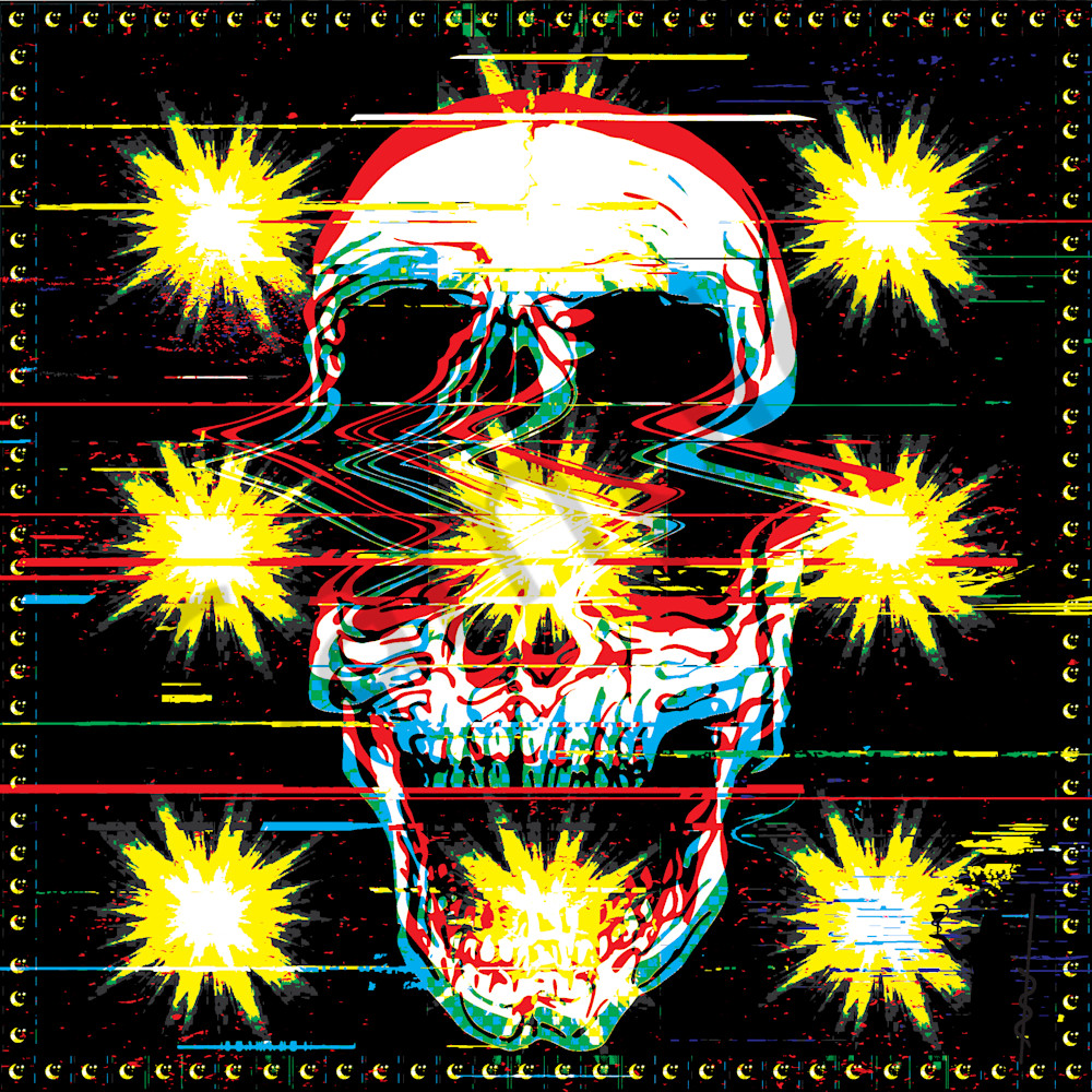 Frequency Skull Moontabs Art | MANN uP Art