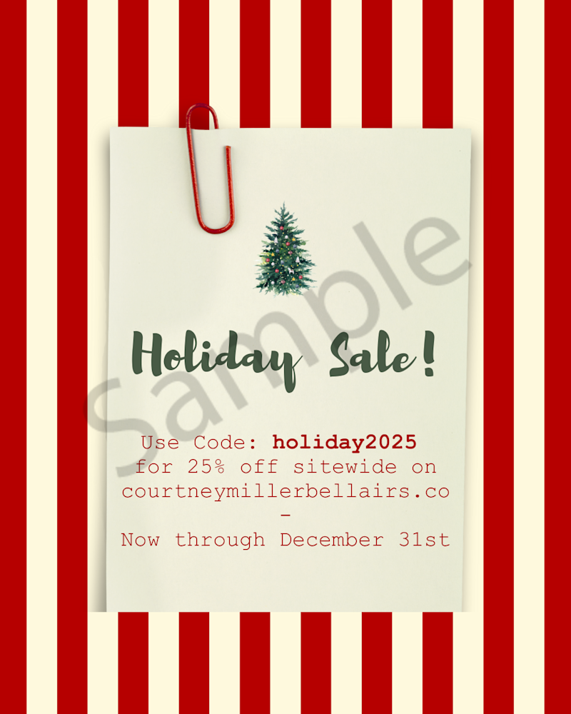 Holiday Sale Teb Art | Courtney Miller Bellairs Artist