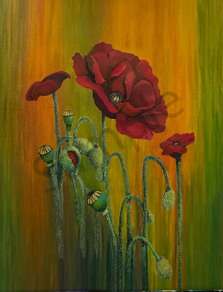 Red Poppies Art | Margo's Attic