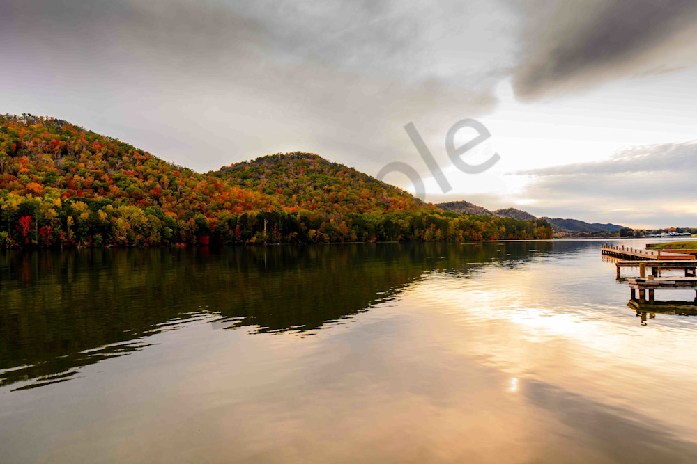 Coosa Stormlight: Dramatic Coosa River Autumn Sunset Print | www.bamaprice.com