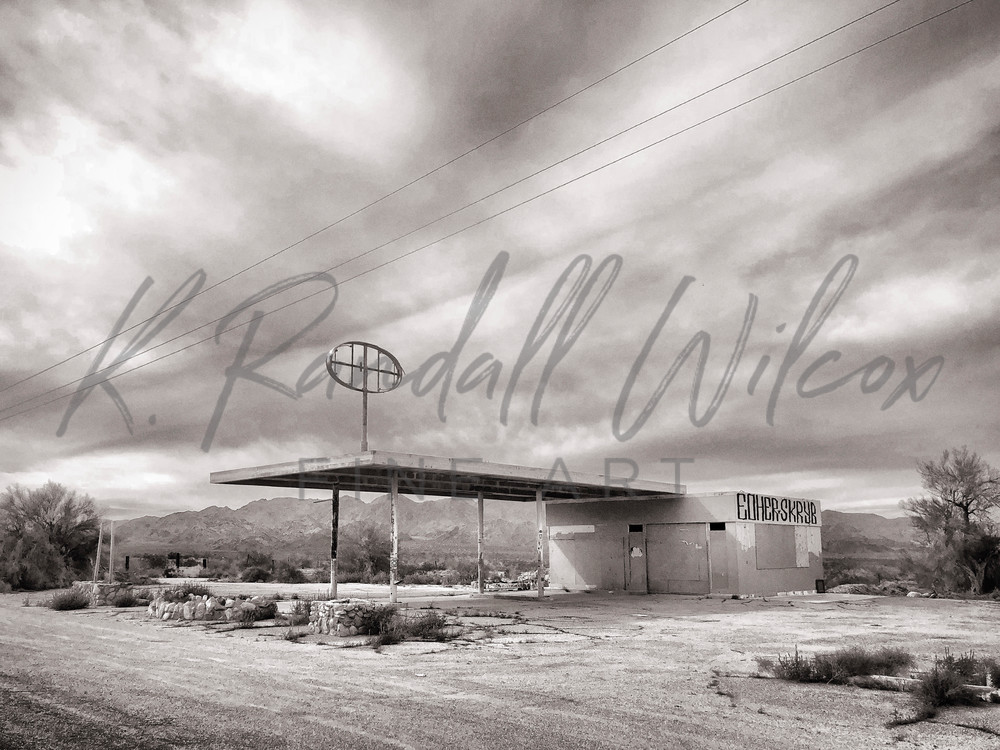 Abandoned Gas Station Art | K. Randall Wilcox Fine Art