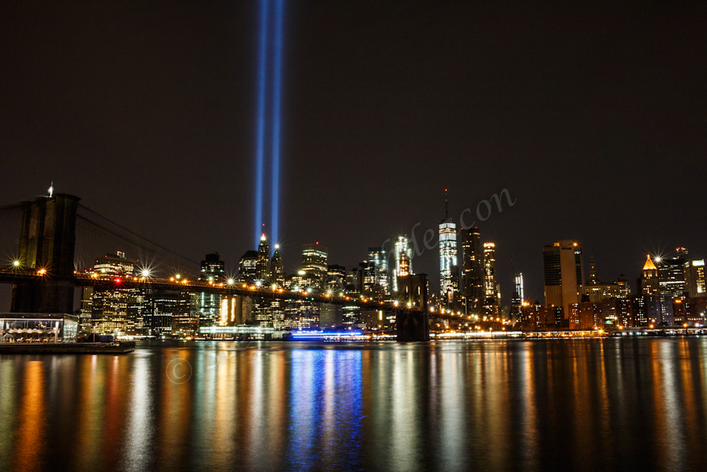 9/11 Tribute Lights from DUMBO (Down Under Manhattan Bridge Overpass) by Steven Archdeacon. 9/11 Tribute Lights from DUMBO (Down Under Manhattan Bridge Overpass) by Steven Archdeacon.