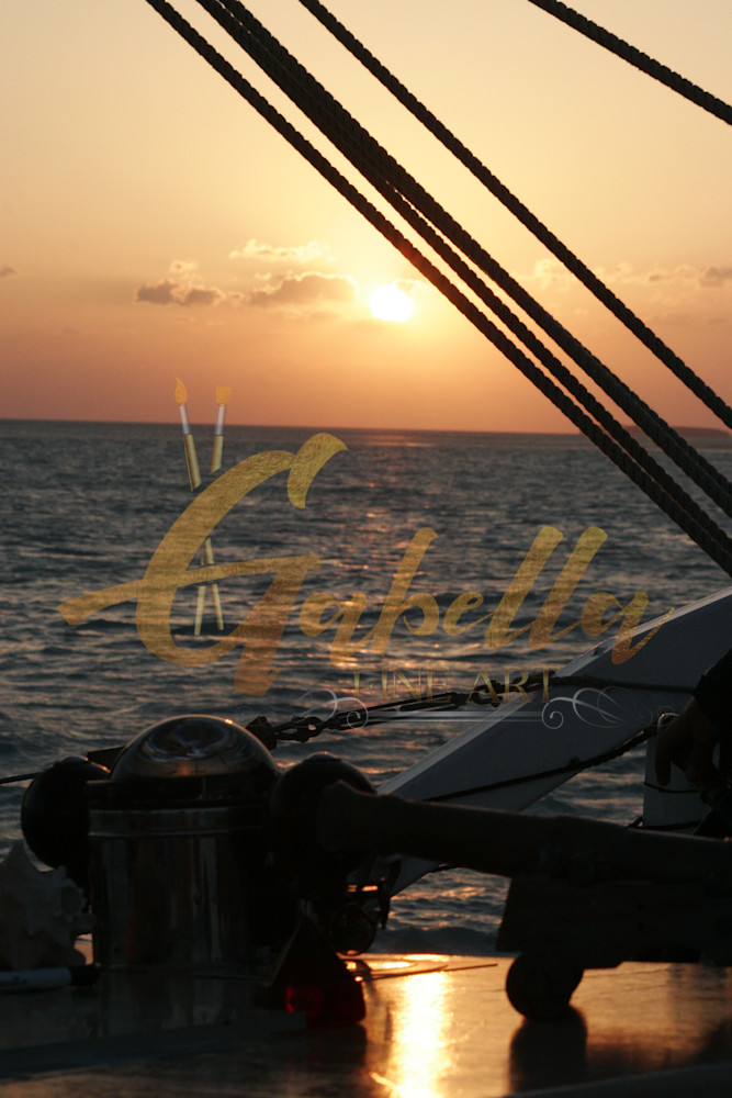Florida Keys Sunset Sailboat Art | Gabella Fine Art