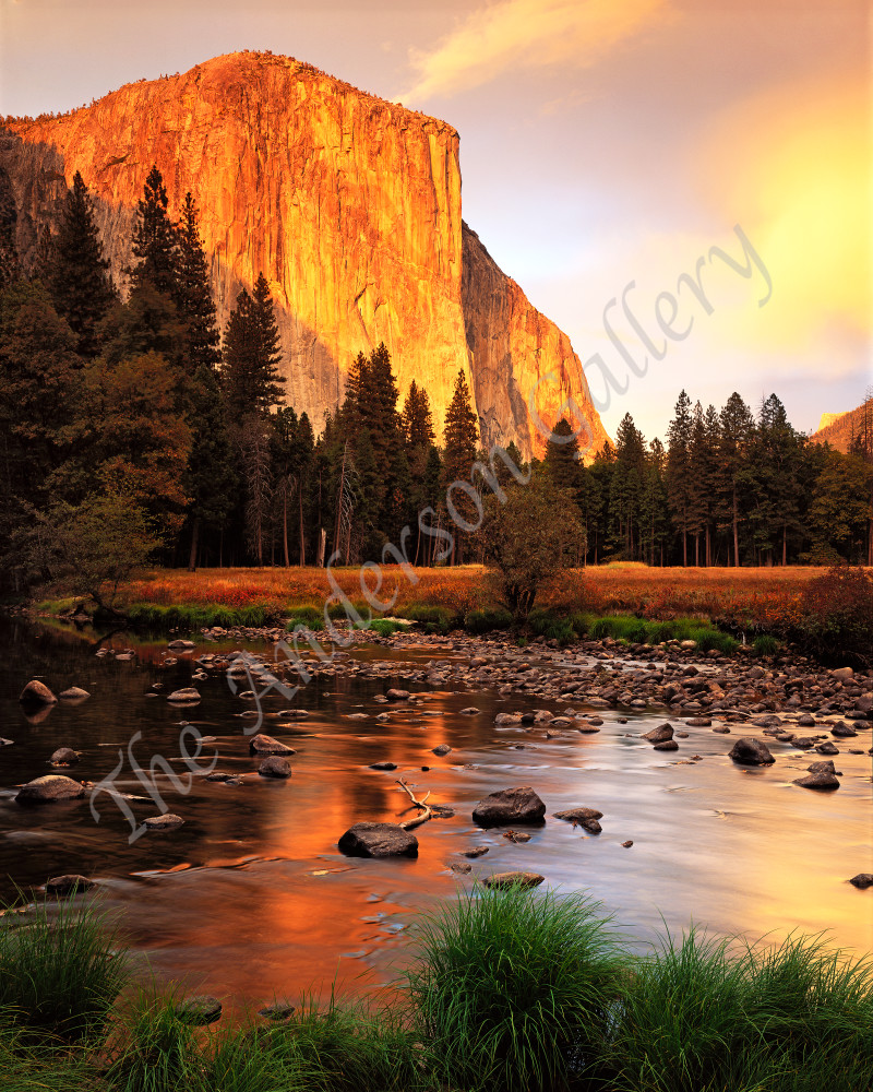 El Capitan Autumn Sunset, Yosemite Valley Photography Art | theandersongallery