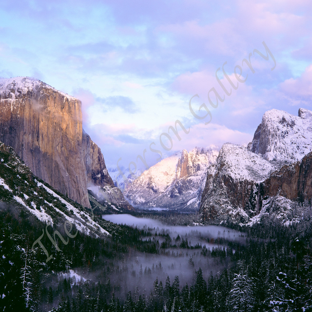 Pastel Winter Sunset, Yosemite Photography Art | theandersongallery