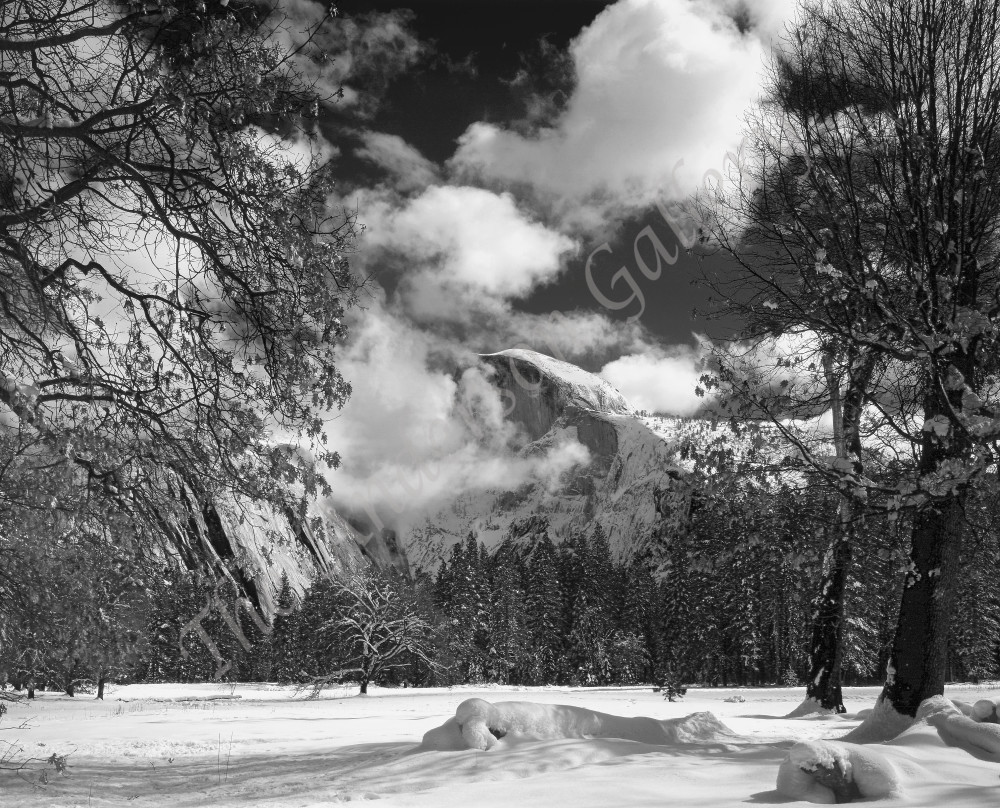 Half Dome In Snow, Yosemite Photography Art | theandersongallery