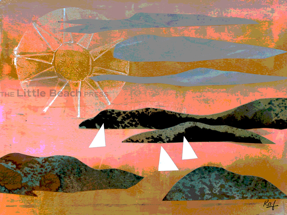 Sunset Sail 1 Art | The Little Beach Press
