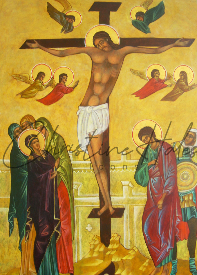Crucifixion Icon  Art | Hales Art LLC