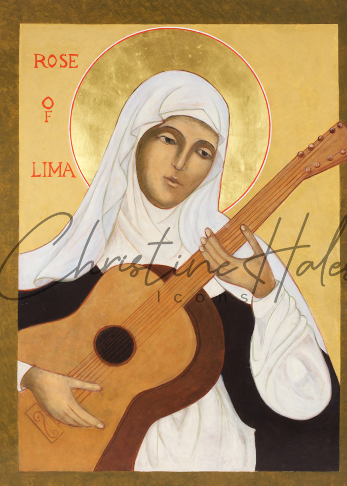 Saint Rose Of Lima Icon Art | Hales Art LLC