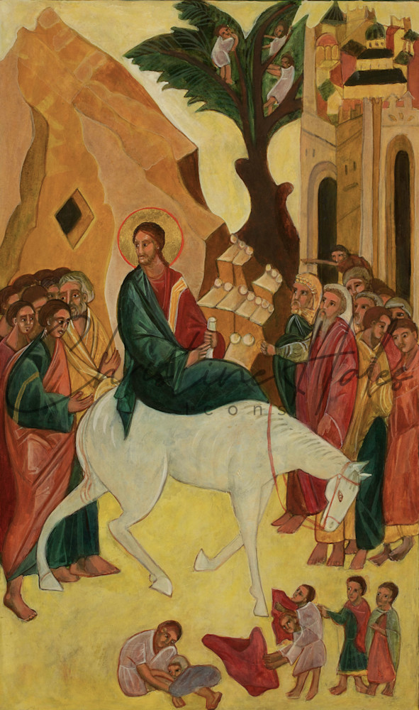 Entry into Jerusalem Icon 