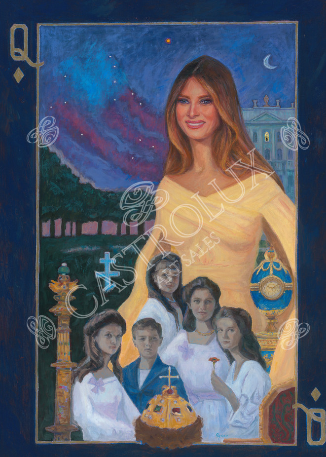 Trump Card | Queen of Diamonds by Donna Ayers Vorbach