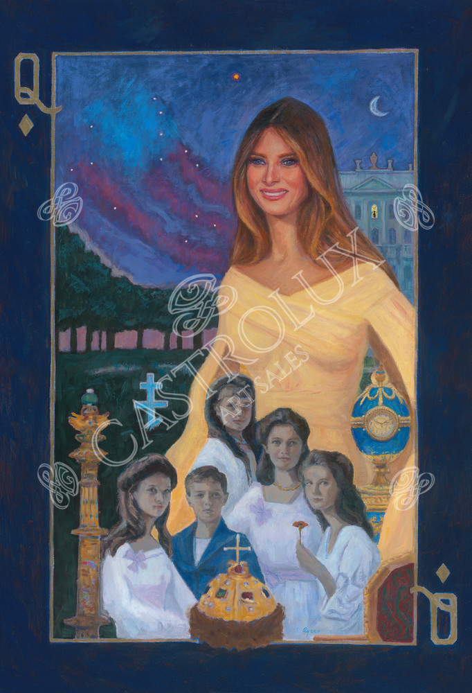 Trump Card | Queen of Diamonds by Donna Ayers Vorbach