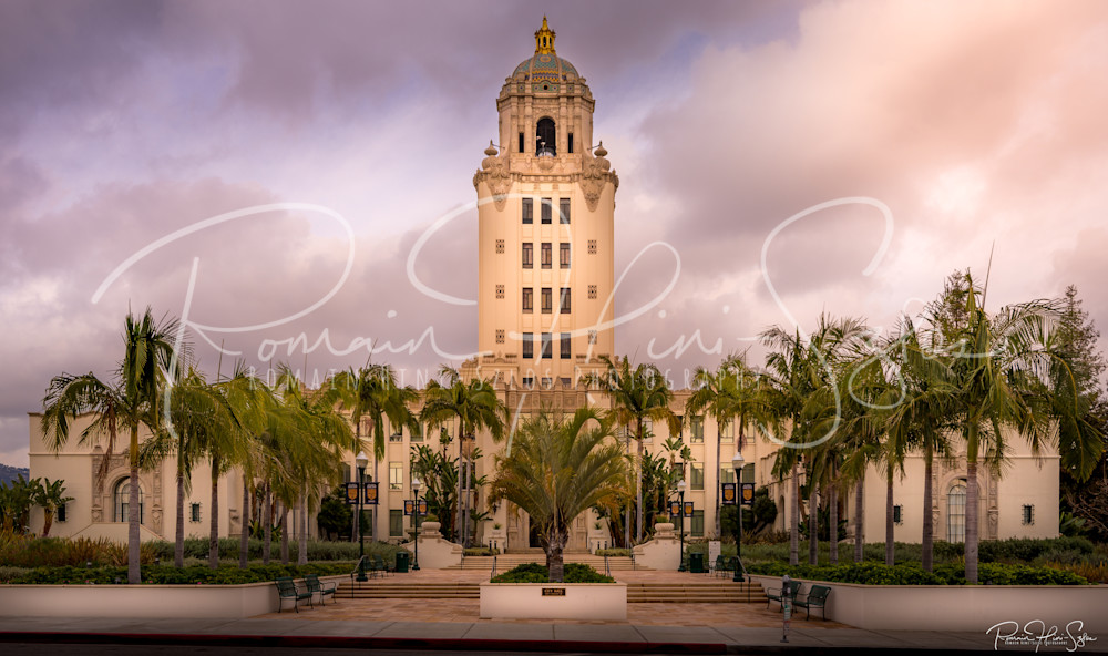 "Beverly Hills City Hall Glows At Dusk" Photography Art | RHS Gallery